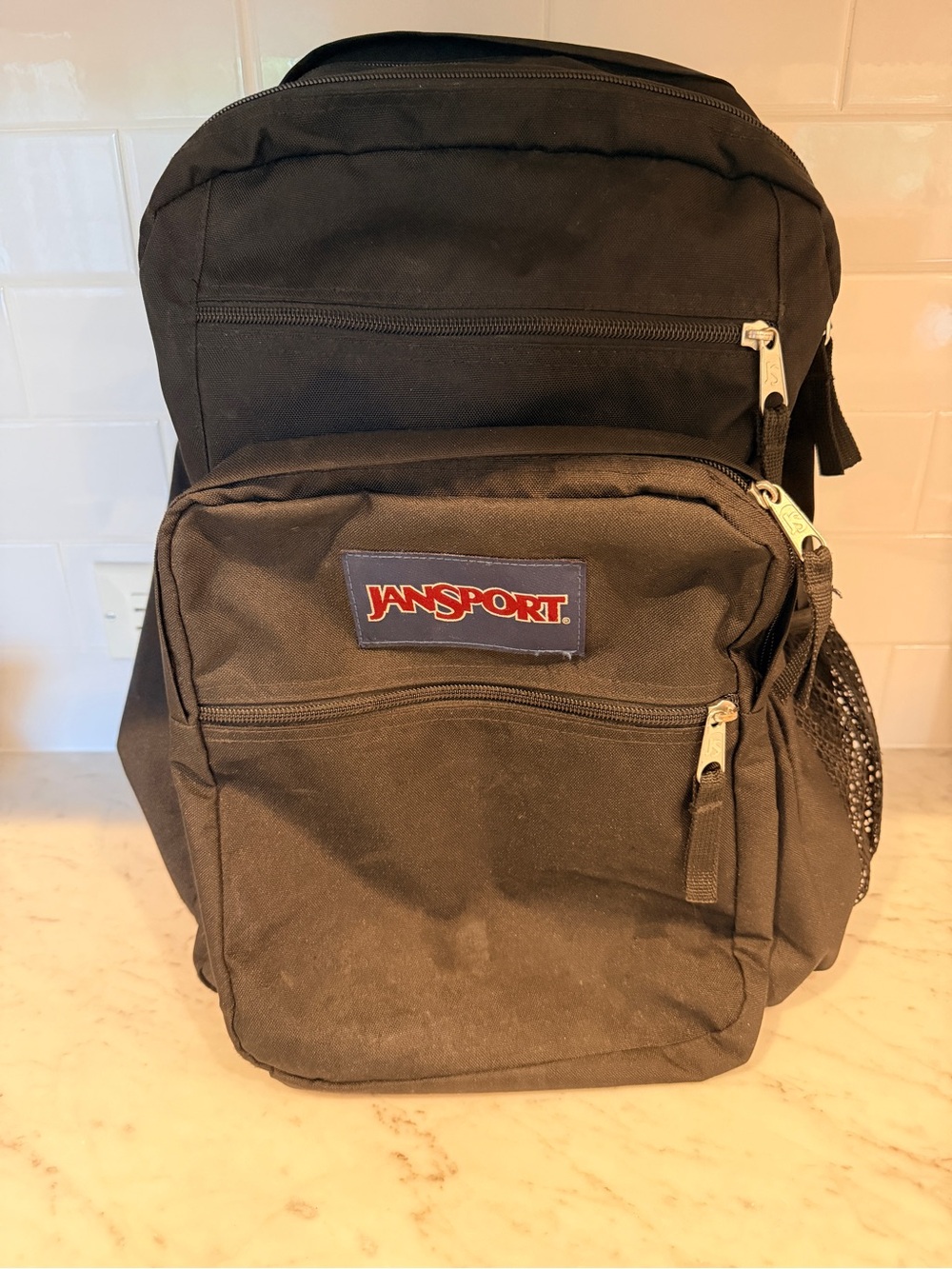 Jansport Black Classic Front-Zip Backpack